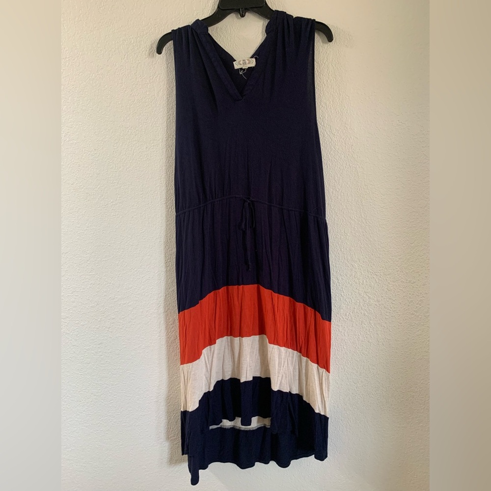 Navy Color block Dress